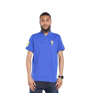 U.S. Polo Assn. Men's Short-Sleeve Polo Shirt with Applique, Casual Summer Slim Fit Polo Shirt with Contrast Color - 1 of 1