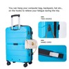 Wooakway Hardshell Suitcase Spinner Wheels PP Luggage Sets Lightweight Suitcase with TSA Lock,3-Piece Set - 4 of 4