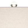 Possini Euro Design Annette Coastal Table Lamp 38" Tall Blue Ceramic Drip Vase with Table Top Dimmer Off White Oval Shade for Bedroom Living Room Home - 3 of 4