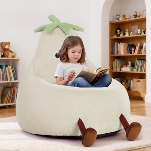 AZL1 Life Concept 31" Eggplant-Shaped Mini Sofa Chair, Sofa with Washable Cover for Living Room, Playroom, Kid Gift Soft, 30.3"*31.1"*27.5" - 1 of 4