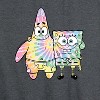 Women's - SpongeBob SquarePants - SpongeBob and Patrick Tie Dye Graphic Racerback Tank - 2 of 4