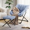 Saucer Chair, Plush Comfy Seat with Non-Slip Base for Teens & Adults, XL Foldable Lounge Chair for Bedroom/Dorm, Accent Chair - 4 of 4