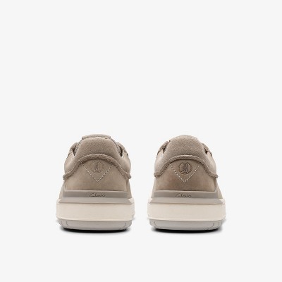 Мужские Clarks Mens Courtlite 2 Run Grey Nubuck Sneakers 10 Medium — фото 6
