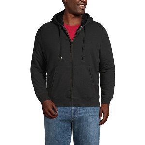 Lands' End Men's Serious Sweats Full Zip High Pile Fleece Hoodie - 1 of 4