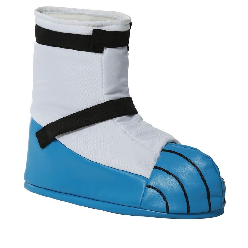 HalloweenCostumes.com One Size Fits Most  Astronaut Boots for Kids, Black/White/Blue, 1 of 3