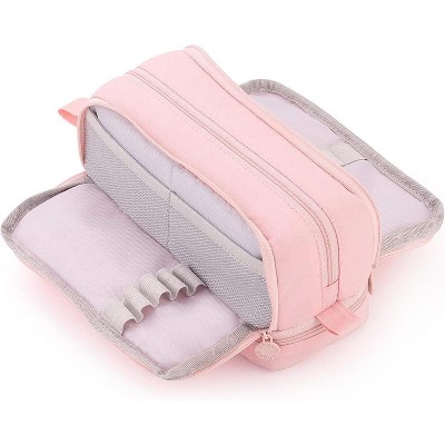 Fmeida Large Capacity Pen Pencil Case with 4 Compartments, Multi-Slot Pencil Pouch Bag Aesthetic School Supplies Organizer