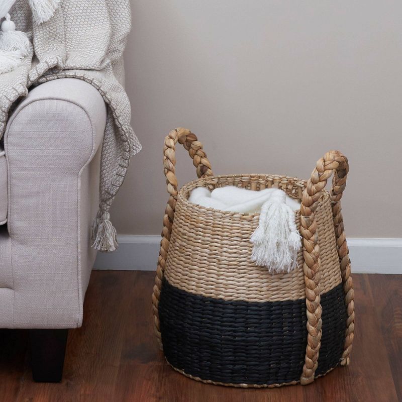 Household Essentials Terra Basket with Handles Cattail and Paper Rope, 3 of 10