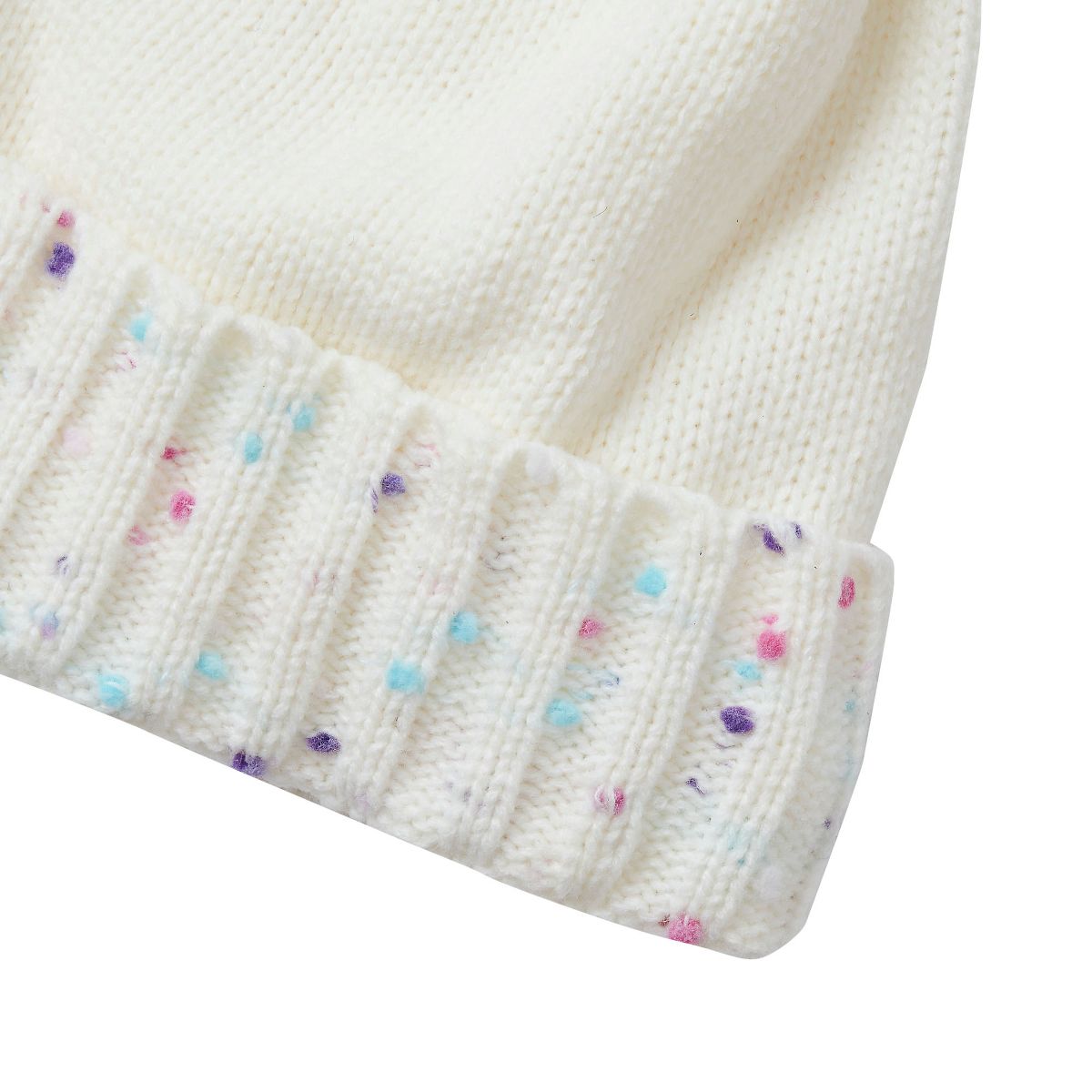 Lands' End Kids Fleece Lined Pom Hat - thumbnail 5