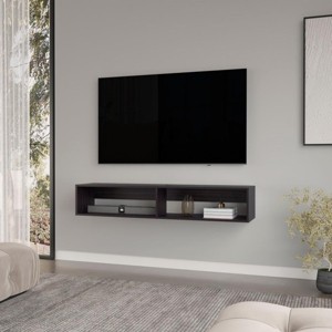 INFURNIC TV Stands and Consoles Modern Floating TV Stand with Durable Design for Living Room, Black, 12.6"*59.1"*10.4" - 1 of 4