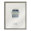 Kate and Laurel Blake Fold Framed Printed Glass by Elizabeth Silver, 16x20, Gray - 2 of 4