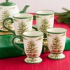 Certified International (Set of 4) 16oz Holly Tree Ceramic Mugs - 3 of 4