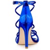 Allegra K Women's Open Toe Strappy Buckle Straps Stiletto Heel Sandals - 3 of 4