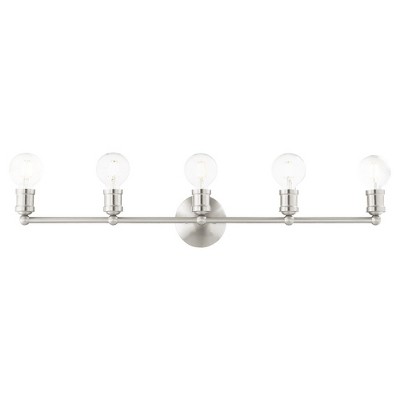 Livex Lighting Lansdale 5 - Light Vanity in  Brushed Nickel