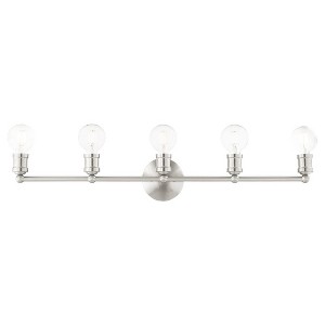 Livex Lighting Lansdale 5 - Light Vanity in  Brushed Nickel - 1 of 1