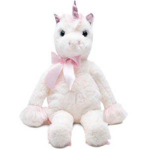 Bearington Fantasy The White & Pink Plush Unicorn, 16 Inch Unicorn Stuffed Animal - 1 of 4