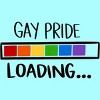Design By Belugastore Humans Pride Loading Funny By Belugastore Racerback Tank Top - 2 of 2