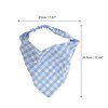 Unique Bargains Women's Fashion Plaid Headwrap Blue 1 Pc - 4 of 4