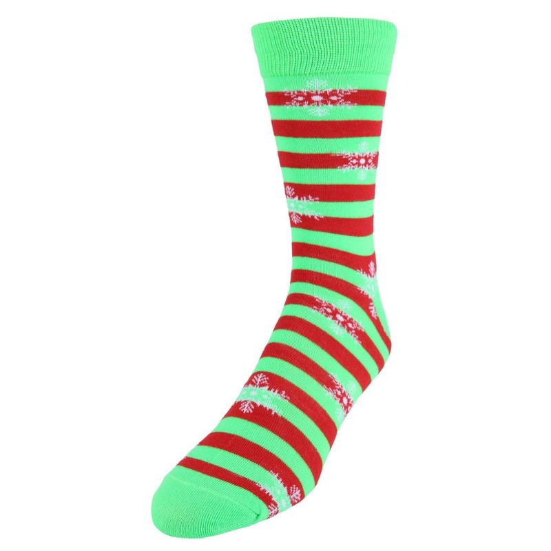 CTM Men's Christmas Holidays Crew Socks (3 Pair Pack), 4 of 5