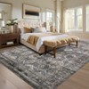 Machine Washable Vintage Large Area Rug Distressed Indoor Floor Carpet Non Slip Non Shedding Thin Foldable Printed Floor Cover - 4 of 4