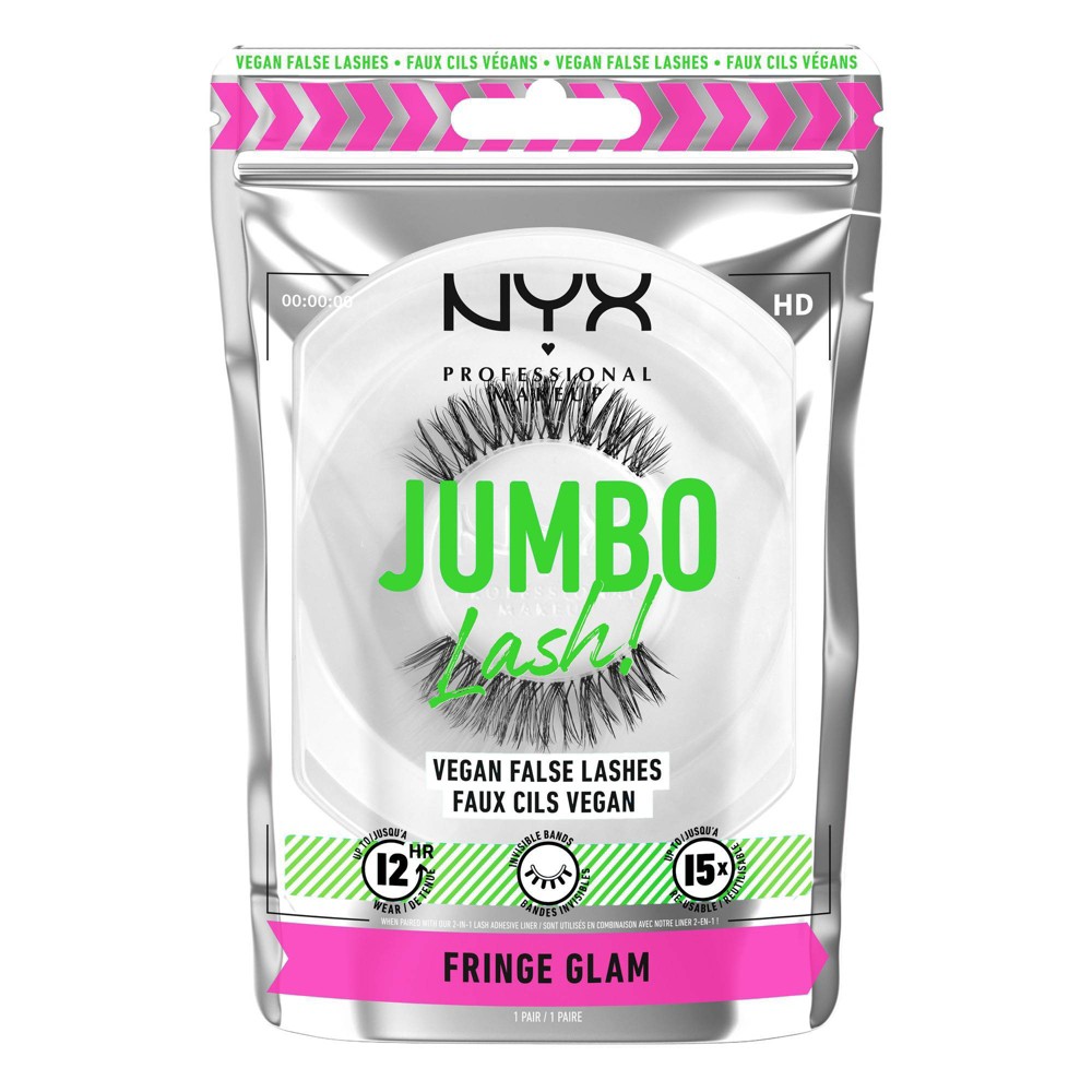 Photos - False Eyelashes NYX Professional Makeup Jumbo Lash Vegan  - Fringe Glam 