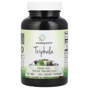 Amazing India Triphala, 750 mg, 120 Veggie Capsules - 1 of 2