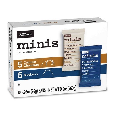 RXBAR Minis Blueberry & Coconut Chocolate Variety Pack - 9.2oz/10ct