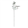 Iron Hummingbird Leaf Bird Feeder Garden Stake (Set of 2) - 3 of 4