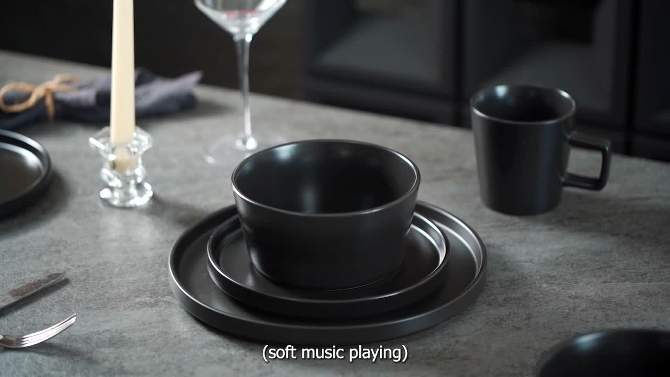 Stone Lain Celina 16-Piece Stoneware Dinnerware Set, Service for 4, 2 of 7, play video