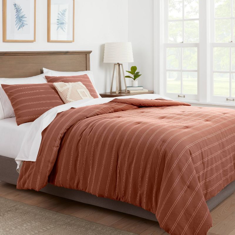 Simple Woven Stripe Comforter & Sham Set - Threshold™, 3 of 9
