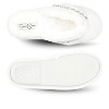 Jessica Simpson Women's Plush Faux Fur Fuzzy Slide On Open Toe Thong Slipper with Memory Foam - 4 of 4