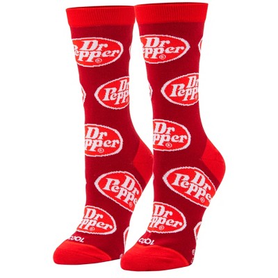 Cool Socks, Dr. Pepper Fun Retro Print Novelty Gift Socks for Men & Women Sizes