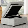 Belffin Corduroy Storage Ottoman - Modular Footrest with Hidden Compartment & Tool-Free Assembly - 4 of 4