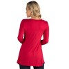 24seven Comfort Apparel Womens Long Sleeve Solid Color Swing Style Flared Maternity Tunic Top - 3 of 4