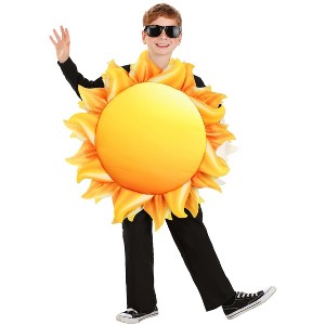 HalloweenCostumes.com One Size   Child Sun Costume | Vibrant Solar System Costumes for Halloween, Imaginative Play and Themed Events, Orange/Yellow - 1 of 2