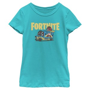 Girls Fortnite Uncle Pete's Pizza Pit T Shirt - 1 of 4