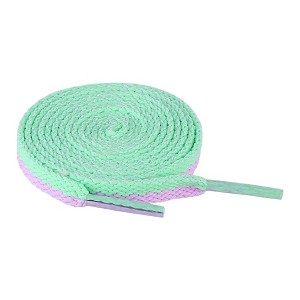 Elerevyo Flat Shoe Laces Color Blocks Athletic Sneakers Shoelaces 2 Pairs - 1 of 4