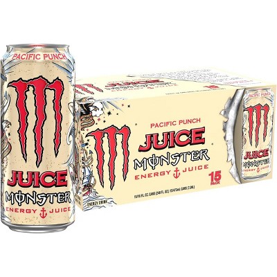 Monster Energy Juice, Pacific Punch - 16 Ounce Can (Pack of 15)