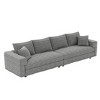 MAYEERTY Modern Comfy Upholstered Sofa Cloud Deep Seat Couches with Soft Pillows for Living Room Bedroom Office Gray - 4 of 4