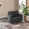 3-in-1 Pull-Out Couch,56” Convertible Sleeper Sofa Bed,Loveseat Sofa Couch with Cup Holders, USB for Living Room, Bedroom,Capacity up to 1000lb - 2 of 4