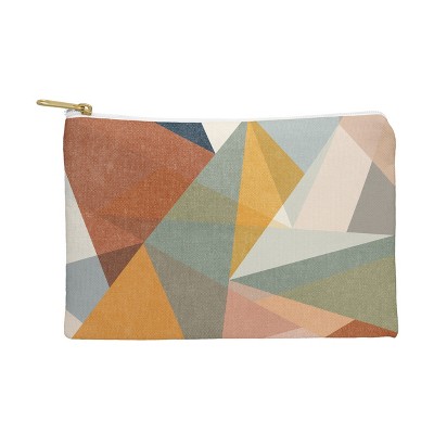 Little Arrow Design Co modern triangle mosaic multi Pouch - Deny Designs