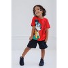 Disney Mickey Mouse T-Shirt and Twill Shorts Outfit Set Infant to Little Kid - 2 of 4