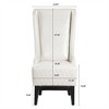 XINGHANZHENXUAN Accent Chair with Wooden Legs, Modern Wingback Reading Chair for Living Room, Bedroom, Office - 2 of 4