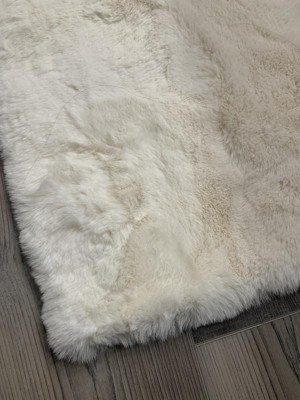 Faux Rabbit Hair Bathroom Mat Bath Carpets Modern Home Floor Rugs