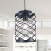 Bella Depot Modern Small Black Crystal Chandelier Luxury Dimmable Metal Pendant Light for Hallway, Kitchen Island - 3 of 4