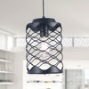 Bella Depot Modern Small Black Crystal Chandelier Luxury Dimmable Metal Pendant Light for Hallway, Kitchen Island - image 3 of 4