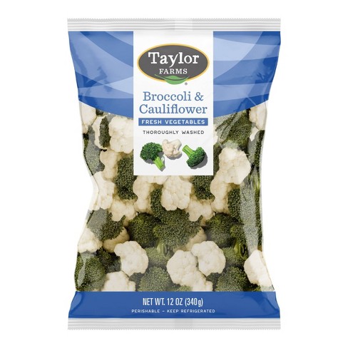 Taylor Farms Broccoli & Cauliflower Florets - 12oz : Target