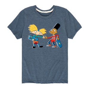Boys' - Hey Arnold! - Arnold and Gerald Skateboard Short Sleeve Graphic T-Shirt - 1 of 4