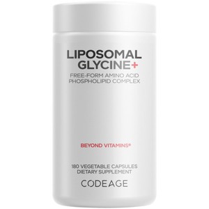 Codeage Liposomal Glycine+ Supplement, Amino Acid L-Glycine 1500mg, 2-Month Supply - 180 ct - 1 of 4