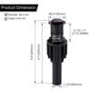 WOWOW Bathroom and Vessel Sink Pop-Up Drain Stopper Without Overflow in Matte Black - 4 of 4