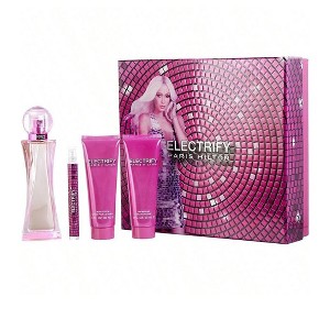 Paris Hilton Electrify 4 Pc Set Women Edp Spray 3.4, Spray 0.34, Body Lotion 3.0, Shower Gel 3.0 Oz - 1 of 1